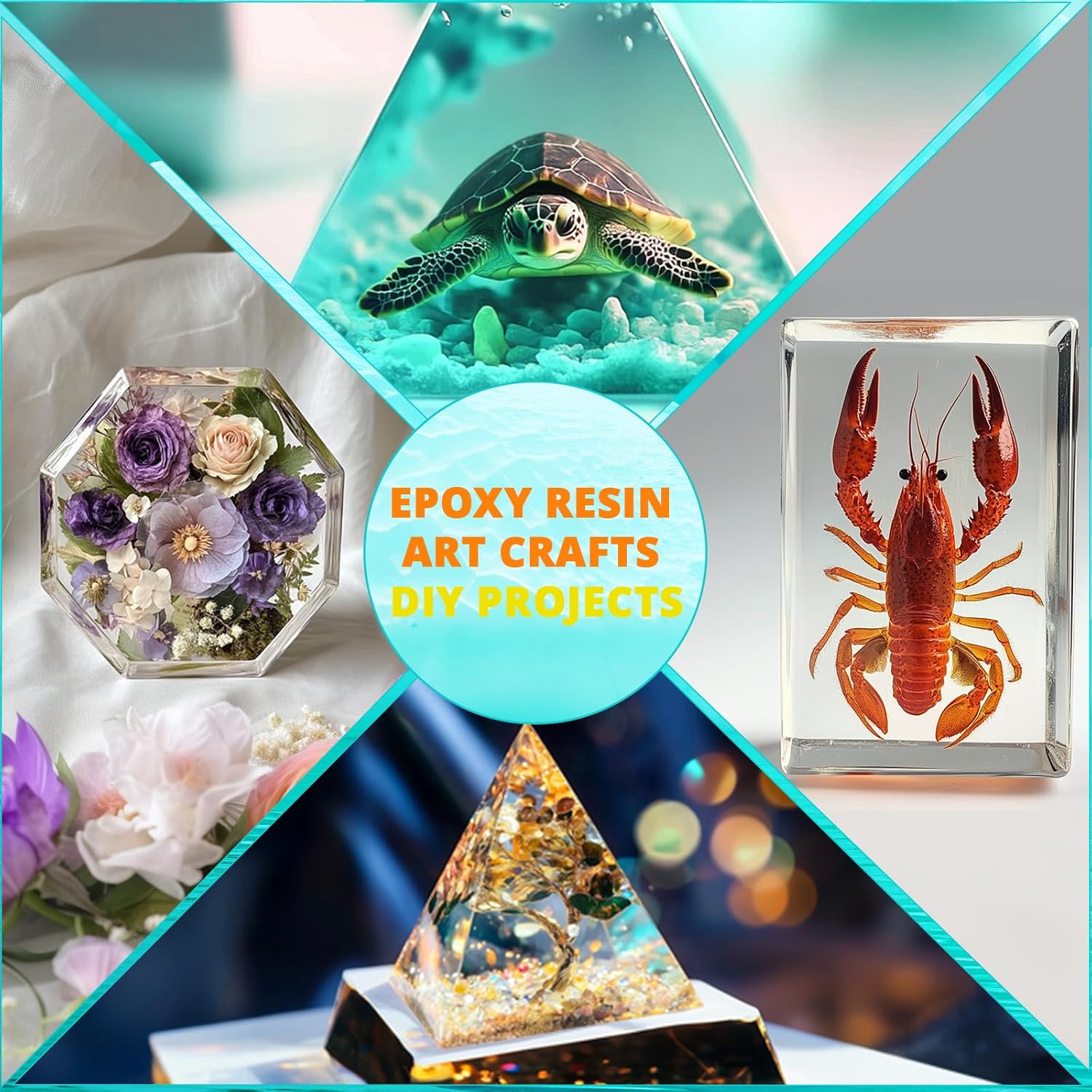 KHKD Fast Cure Resin โ Perfect for DIY Art and Craft Projects, Including Resin Flowers, Animals, and Decorative Items