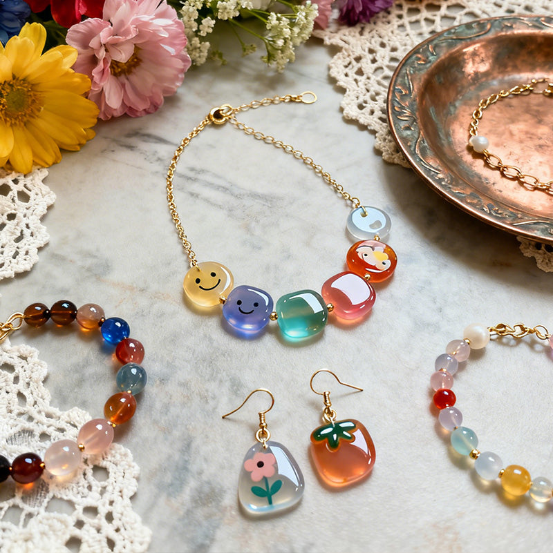 KHKD Resin Crystal Clear UV Resin Jewelry Kit