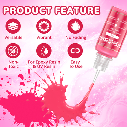 KHKD Resin 15 Color Epoxy Pigment Set – Non-Toxic Dyes for Art, Jewelry &amp; DIY Crafts