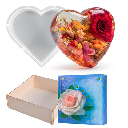 Large Silicone Mold for Flower Preservation
