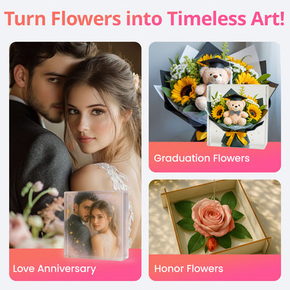Large Silicone Mold for Flower Preservation