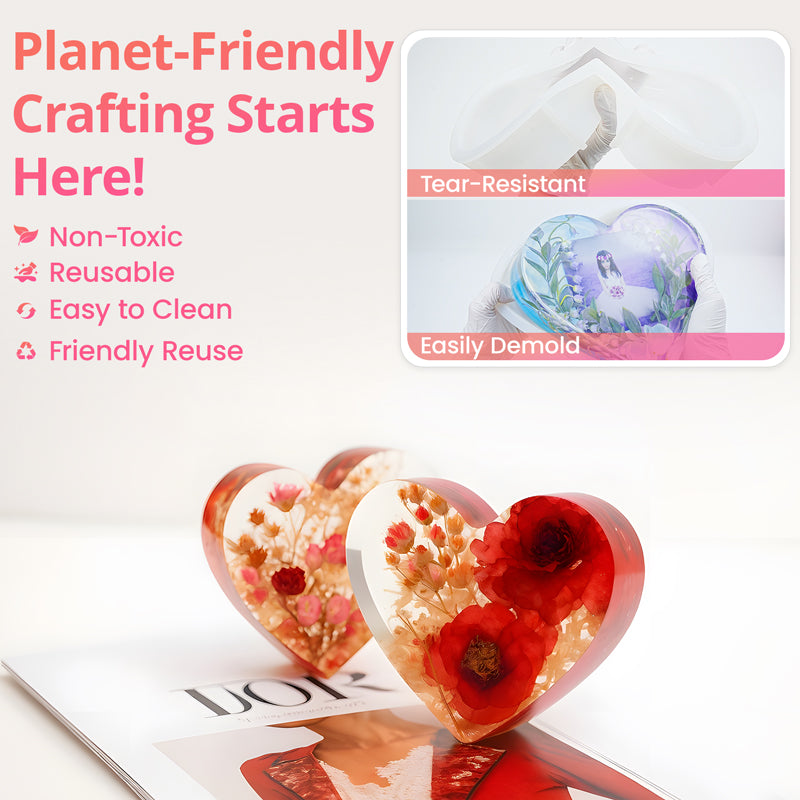 Large Silicone Mold for Flower Preservation