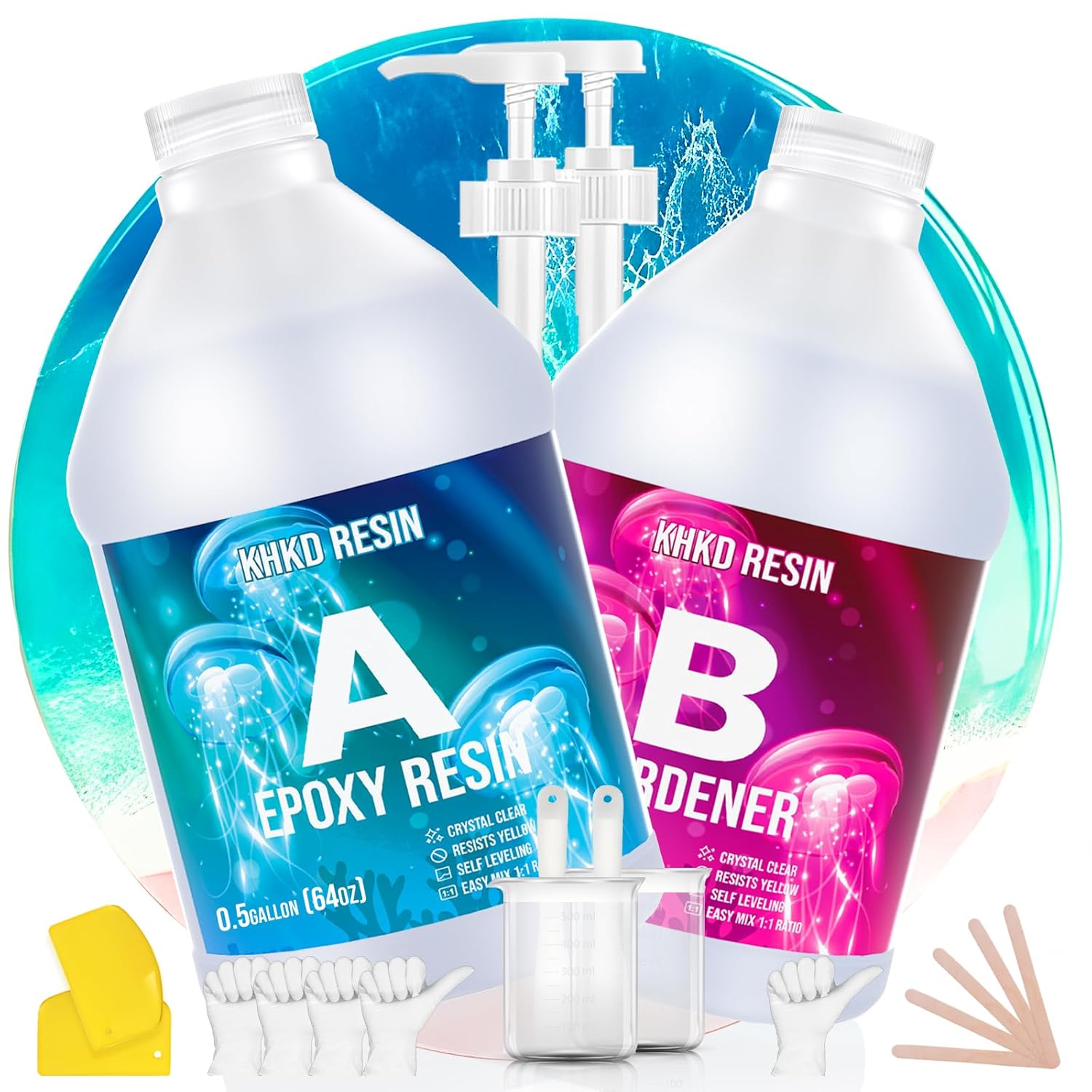 KHKD Epoxy Resin Kit – Clear Resin for Art & Crafts – KHKDResin