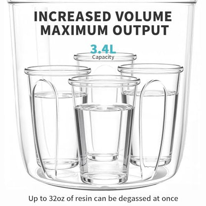 KHKD resin degassing chamber timer feature