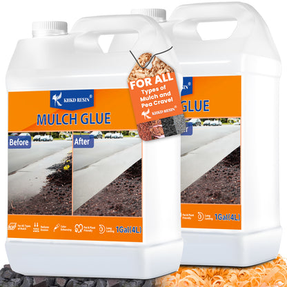 KHKD Resin Mulch Glue – Strong Outdoor Binder for Gravel &amp; Landscaping
