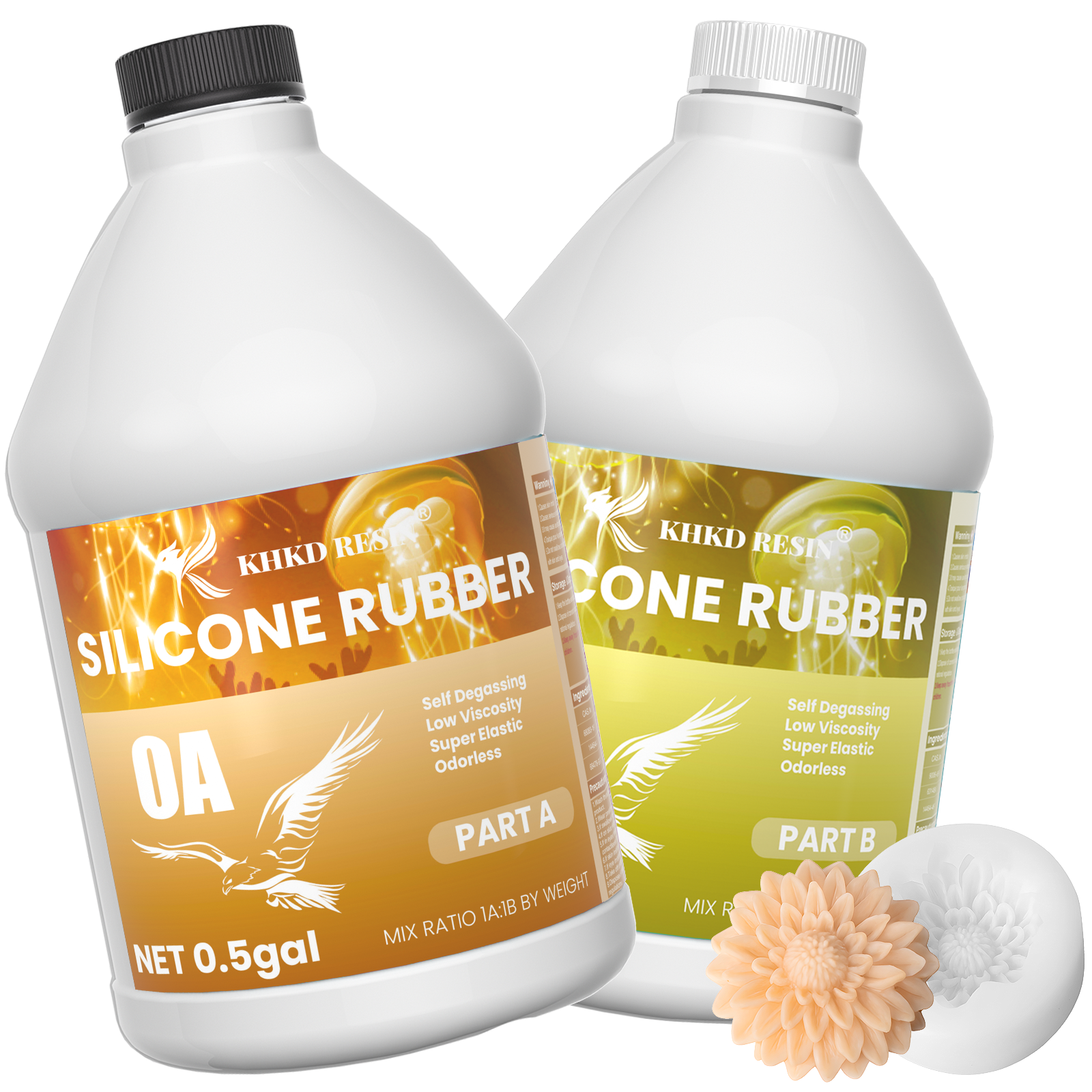 KHKD Resin Silicone Rubber for Mold Making – 0A Soft