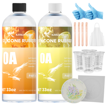 KHKD Resin Silicone Rubber for Mold Making – 0A Soft