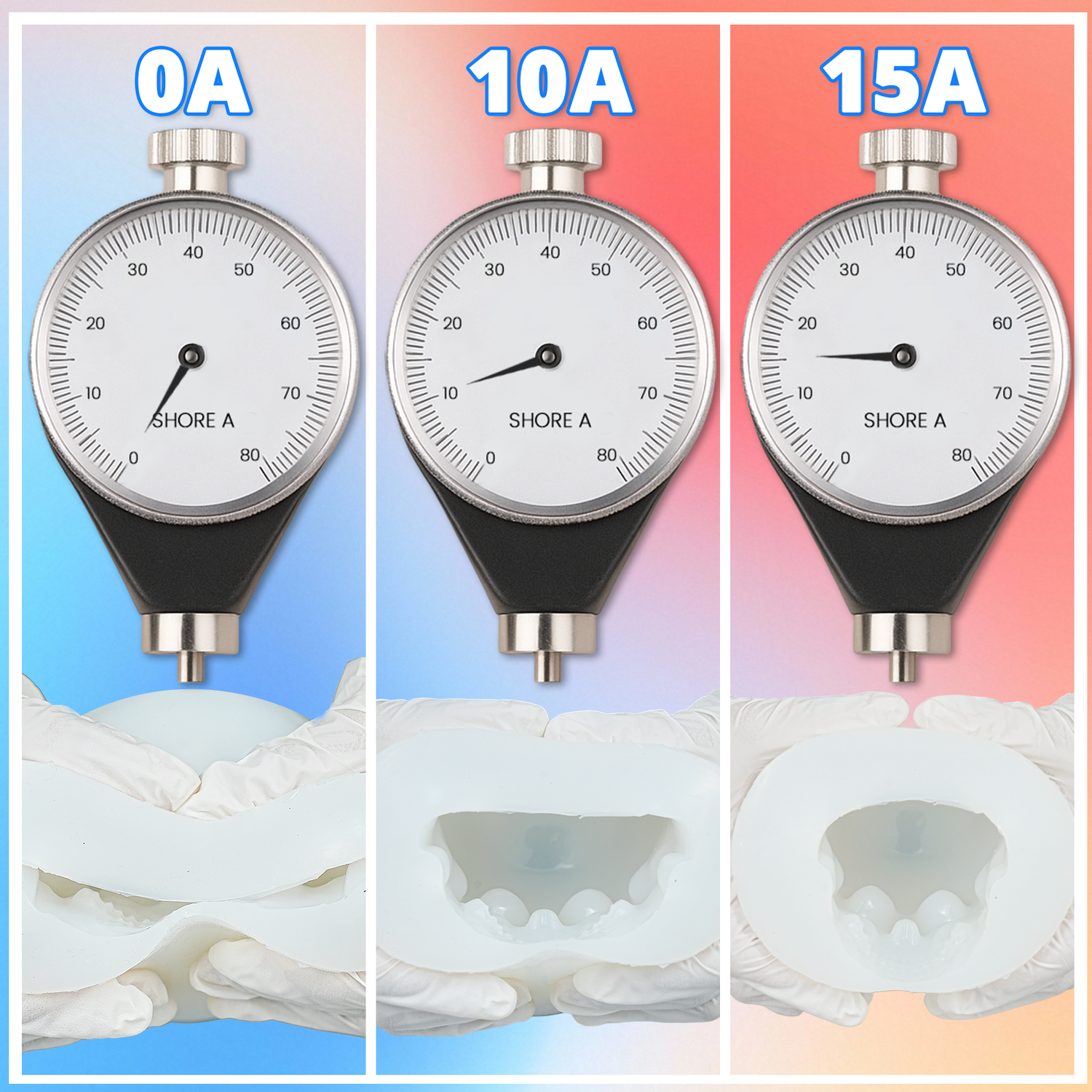 KHKD Resin Silicone Rubber for Mold Making – 10A Medium