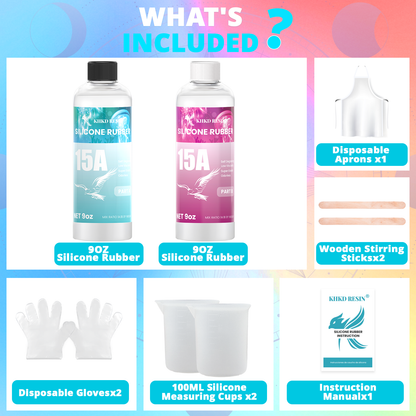 KHKD Resin Silicone Rubber for Mold Making – 15A Firm