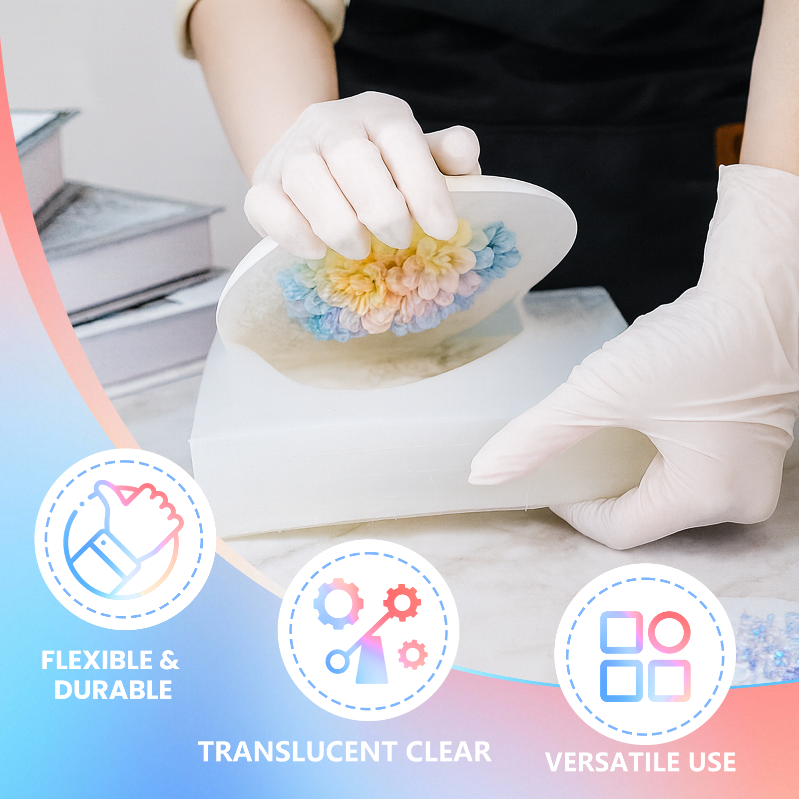 KHKD Resin Silicone Rubber for Mold Making – 15A Firm