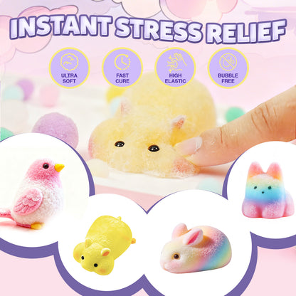 4 Cute Animals Taba Squishy Making All-in-one Kit